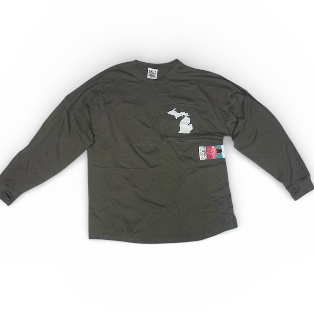 women's long-sleeve Michigan State Spartans shirt-Dark Green